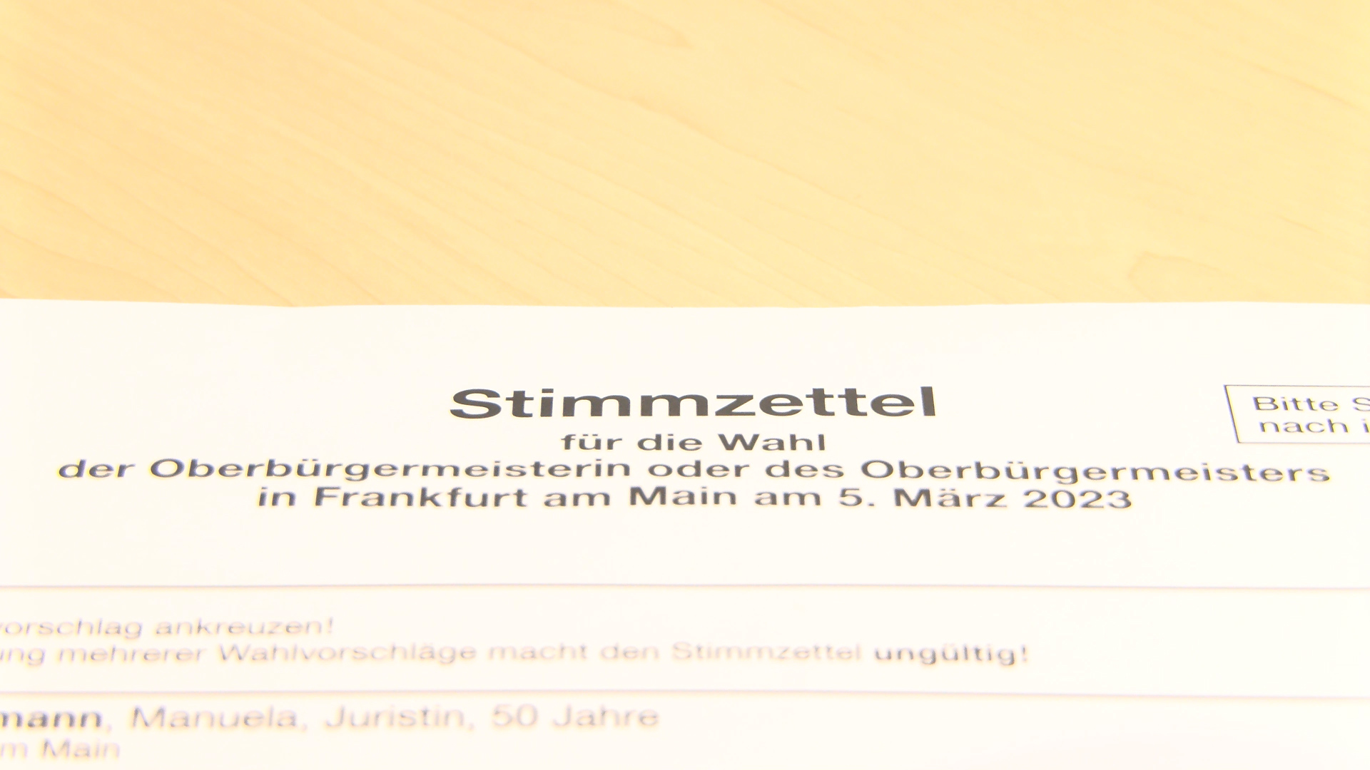 Frankfurt wählt: Ablauf der Oberbürgermeisterwahl am 5. März 2023